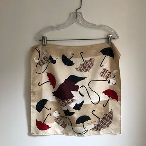 Burberry Square silk scarf 19”x19”